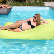 Inflatable Sun lounger WAVE – Green - Sunvibes